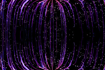 Abstract Fireworks Long Expsoure Magnetic Plasma