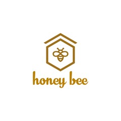 unique bee logo