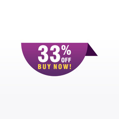 33 discount, Sales Vector badges for Labels, , Stickers, Banners, Tags, Web Stickers, New offer. Discount origami sign banner