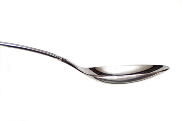 Spoon against a white background