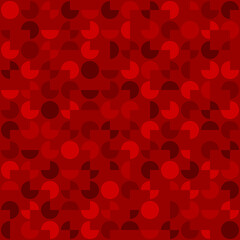 segments of circles. vector seamless pattern. abstract geometric shapes. red repetitive background. continuous print. fabric swatch. wrapping paper. design element for home decor, phone case, apparel