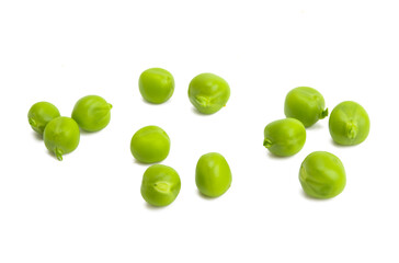 green peas isolated