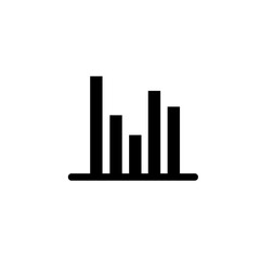 statistic and graph icon. perfect for website, logo, application, presentation template and other product. icon design solid style