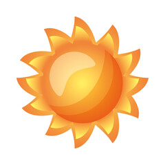 Isolated sun icon vector design