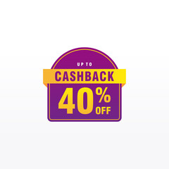 40 discount, Sales Vector badges for Labels, , Stickers, Banners, Tags, Web Stickers, New offer. Discount origami sign banner