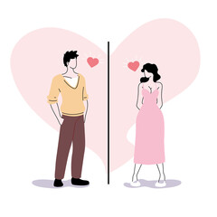 couple in love, happy couple in date