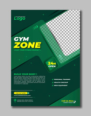 Gym Fitness Workout Training Exercise Boxing Flyer Brochure Template