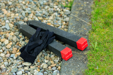 土地の境界　不動産　測量　イメージ