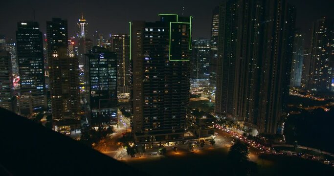 Epic Night Skyline Bonifacio Global City BGC, Taguig. Manila, Philippines