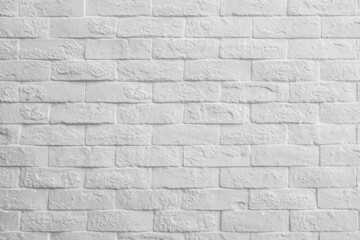Background of modern white brick wall	
