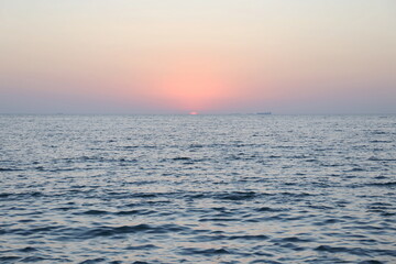 Fototapeta premium summer sunrise on the sea