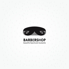 Barber shop logo template. Men's haircuts logo. Barber shop for men logo