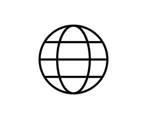 Globe line icon.