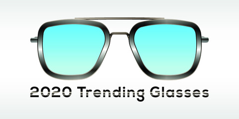 Glasses 2020 trend vector design
