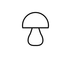 Fototapeta na wymiar Mushroom line icon