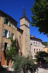 la tour de l'horloge à Cotignac