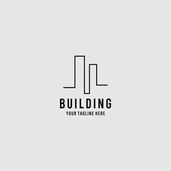 Building real estate premium logo design