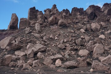 rocks in the mountains