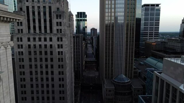 Aerial view of Minneapolis downtown