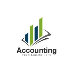Accounting business logo template vector