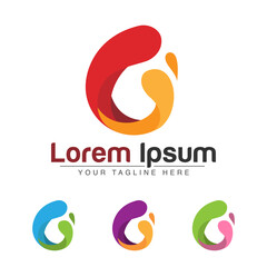 Abstract Colorful Creative Logo Template