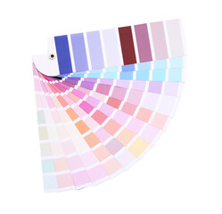 Color palettes on white background