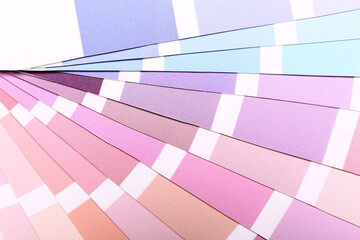 Color palettes as background, closeup