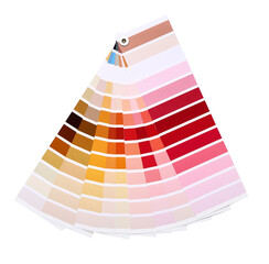 Color palettes on white background