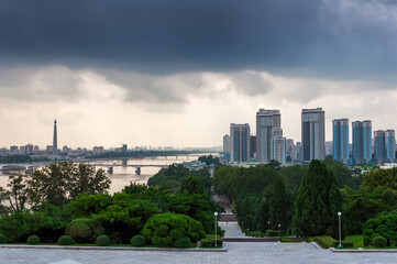 Pyongyang cityscape, North Korea