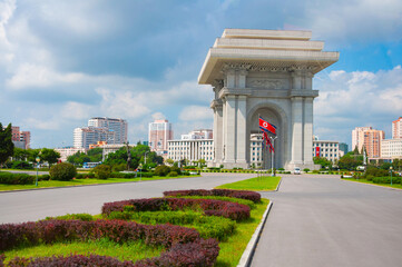 Pyongyang cityscape, North Korea