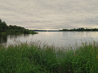 Bank of the Vistula River in the city of Torun