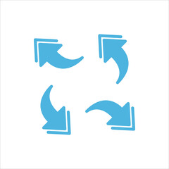 arrow direction icon flat vector logo design trendy