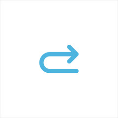 arrow direction icon flat vector logo design trendy