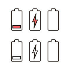 set of Battery icons. Battery vector icon