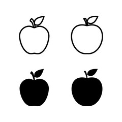 set of Apple icons. Apple vector icon