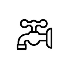 faucet icon vector symbol template