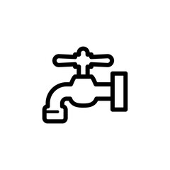 faucet icon vector symbol template