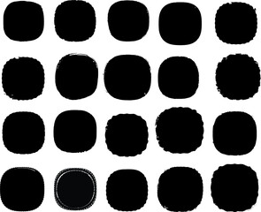 Grunge post Stamps Collection, Circles. Banners, Insignias , Logos, Icons, Labels and Badges Set . vector distress textures.blank shapes.