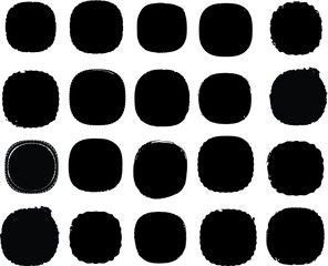 Grunge post Stamps Collection, Circles. Banners, Insignias , Logos, Icons, Labels and Badges Set . vector distress textures.blank shapes.