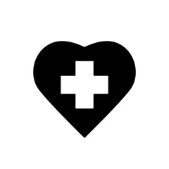 first aid icon vector symbol template