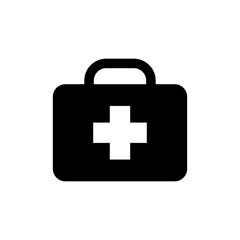 first aid icon vector symbol template