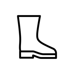 garden boot icon vector symbol template