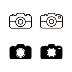 set of Camera Icons. Camera symbol. Camera vector icon