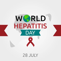 World Hepatitis Day Vector Illustration