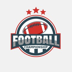 Vector of American Football Logo Design Illustration