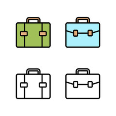 set of Briefcase icons. Briefcase vector icon