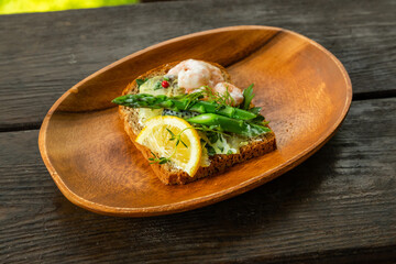 オープンサンドイッチ　Open sandwich 