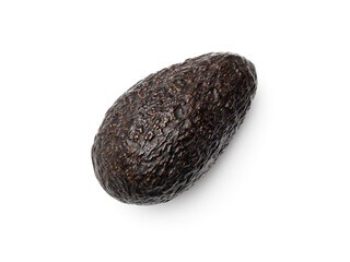 Fototapeta premium Brown avocado isolated on white background