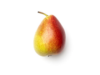 Pear isolated on white background. Directly above