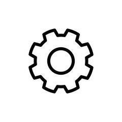 gear icon vector symbol template